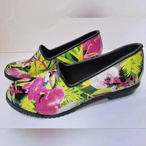 Cougar Ruby Floral Rain/Garden Shoe Size 10